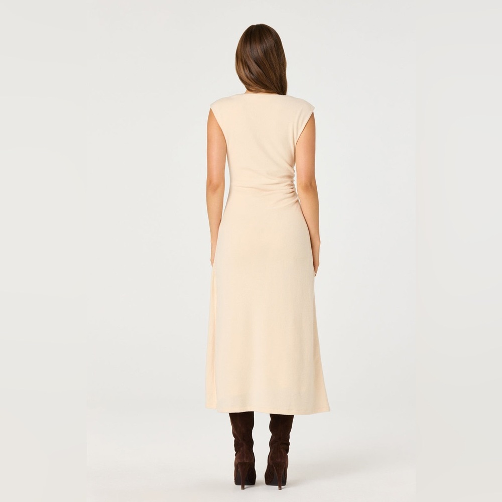 Astr draped Dress in Butter Cream - Picture 3 of 9